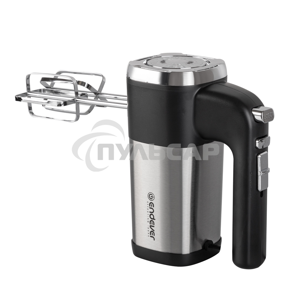 Миксер ручной Endever Sigma-08 черный/стальной, 500 Вт, 2 насадки, 5 скоростей