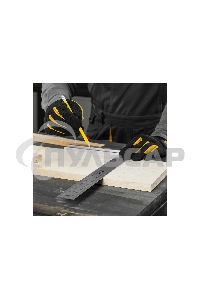 Угольник стальной, нержавеющая сталь, градуировка, алюминиевое основание, 400 мм Denzel