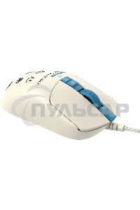 Мышь проводная A4Tech Bloody W72 Ultra Pixels Blue рисунок/бежевый/голубой, 20000 dpi, USB, кнопки - 7