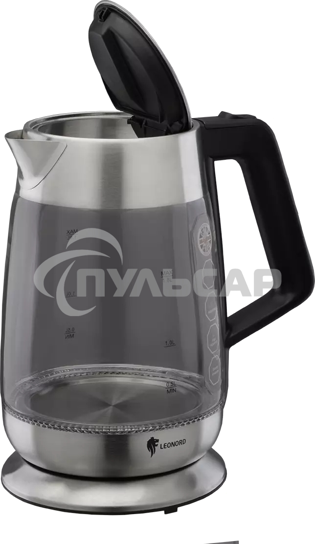 Чайник электрический LEONORD LE-1508 1,8 л, стекло, 2200 Вт