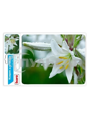 Коврик для мыши Buro BU-M20041 рисунок/лилия