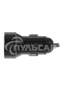 Автомобильное зарядное устройство Maxvi CCM-M542 LED metallic черный 5.4A, 2xUSB, QC3.0