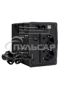 Источник бесперебойного питания ExeGate SpecialPro Smart LLB-1000.LCD.AVR.2SH.RJ.USB 1000VA/550W, LCD, AVR, 2*Schuko,RJ45/11,USB, черный