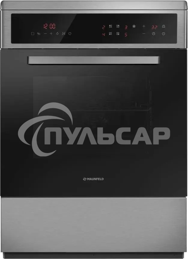 Плита электрическая Maunfeld MEC611CS10TD серебристый, конфорок 4 шт, духовка 59 л, 60 см x 85 см x 63 см