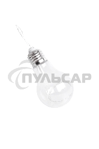 Гирлянда светод. Funray Лампочки, SE-BULBS-380P, 3*АА, 3м, 80LED,10 ламп, фиол, шнур-нить 0,5м,