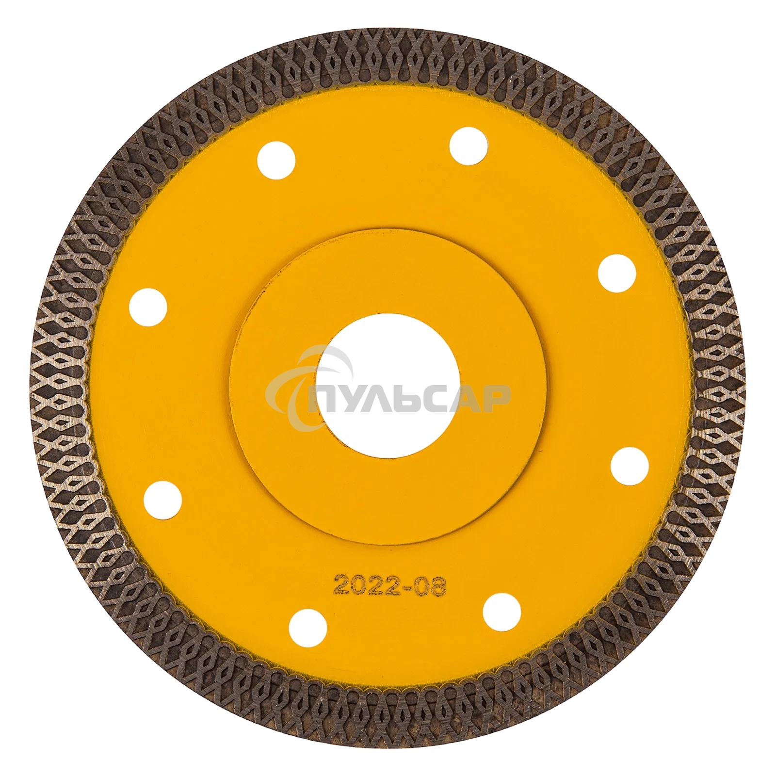 Диск алмазный отрезной Denzel 115 х 22,2мм, сплошной, супертонкий, горячий пресс, сухой/мокрый рез