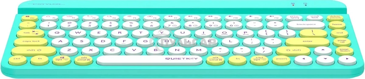 Клавиатура беспроводная A4Tech Fstyler FBK30, USB, Bluetooth/Радиоканал, зеленый