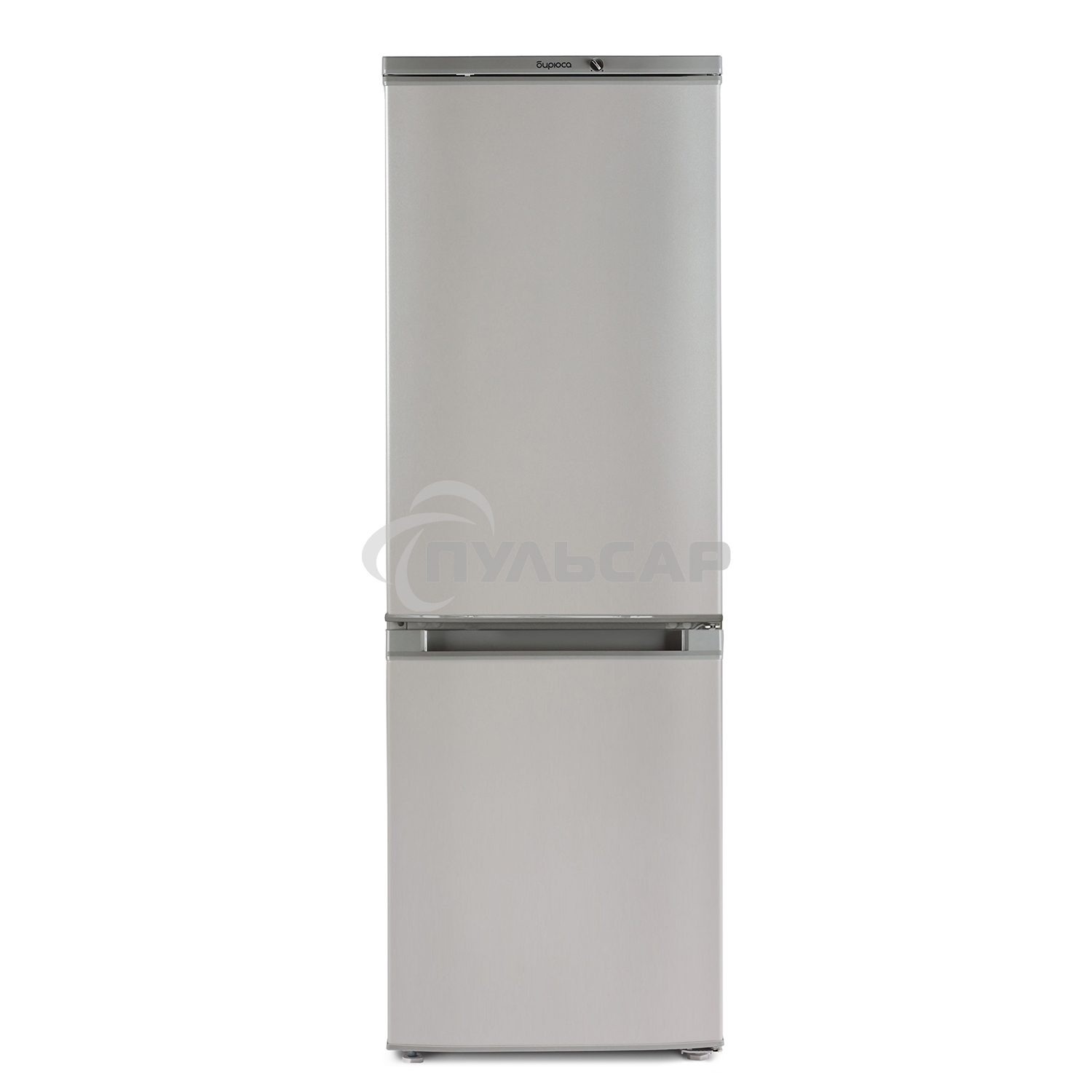 Холодильник Бирюса M418 металлик двухкамерный 125/55л морозилка снизу