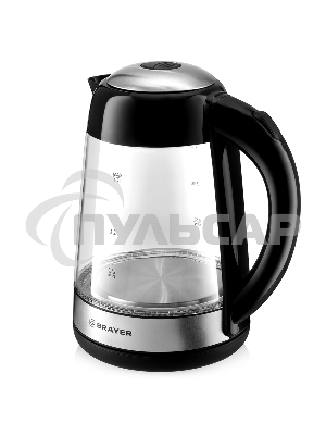 Чайник электрический BRAYER BR1012BK, 2200 Вт, 1,7 л