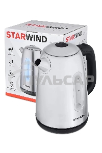 Чайник электрический Starwind SKS3210 1.7л. 2200Вт серебристый (корпус: металл)