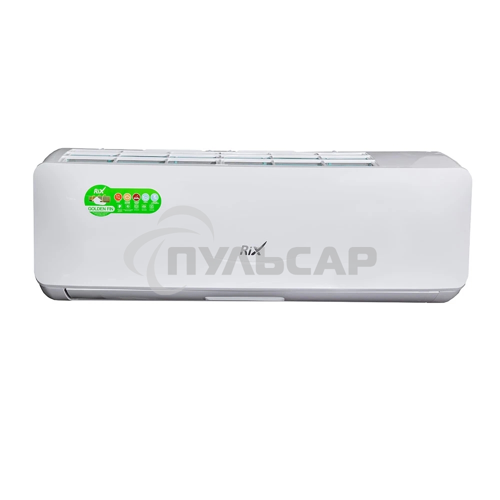 Кондиционер сплит-система настенного типа RIX LITE I/O-W24MB 24000 BTU, 70 м², 26/41 дБ, охлаждение, обогрев, осушение, белый