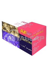 Гирлянда светод. Funray Лампочки, SE-BULBS-380P, 3*АА, 3м, 80LED,10 ламп, фиол, шнур-нить 0,5м,