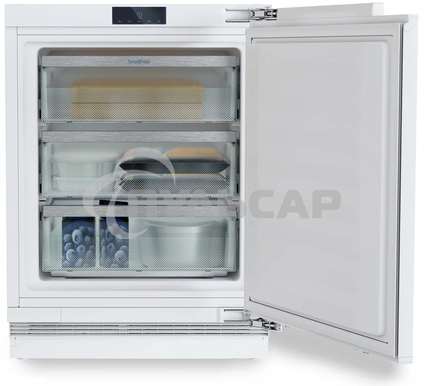 Встраиваемая морозильная камера Liebherr Pure, высота 82-88 см, door-on-door, SmartFrost, сенсорная электроника за дверью.
