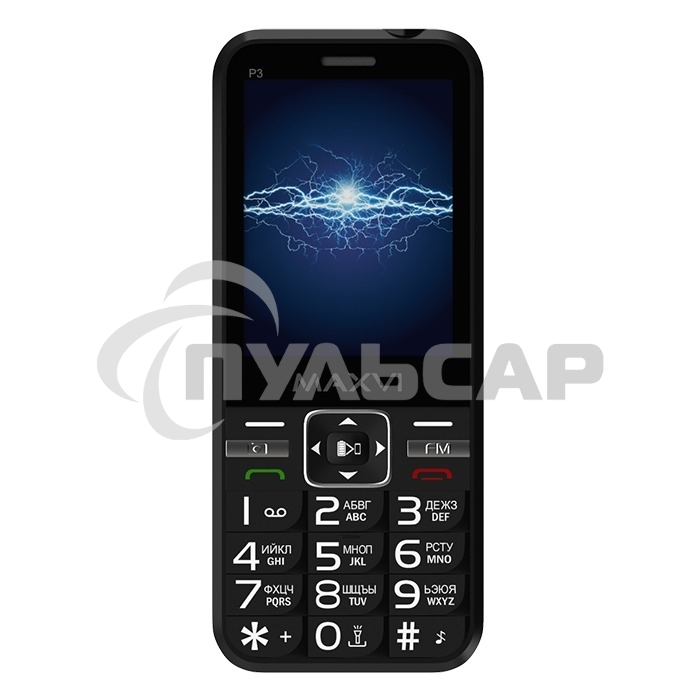 Мобильный телефон Maxvi P3 черный