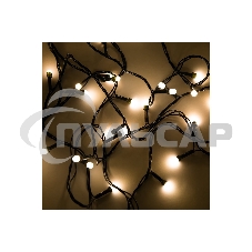 Гирлянда светод. Funray Минишарики, SE-MINI-110WW, 10М, 100LED, тепл.бел,темно-зел.шн 0,7м, контр