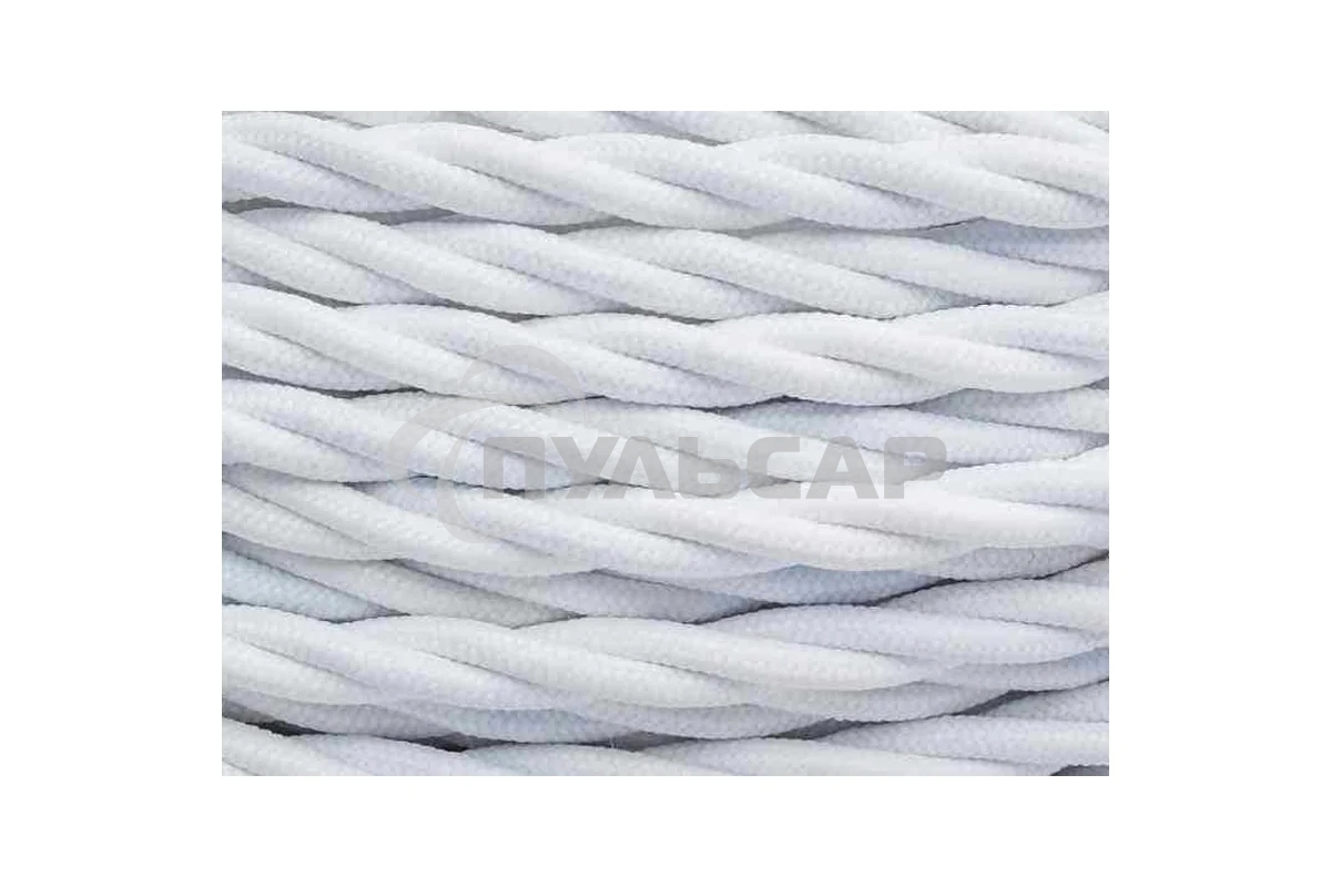 Провод ретро 3х2.5 мат. бел. (уп.50м) Bironi B1-435-71-50