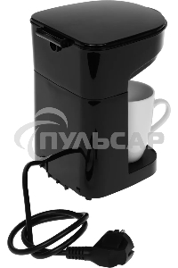 Кофеварка капельная Kitfort KT-764 черный, исп. кофе - молотый, 0.3 л, 450 Вт