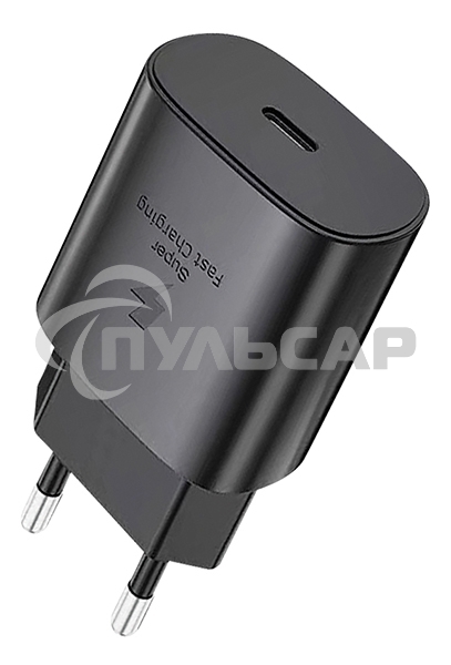 Сетевое зарядное устройство Qumo Energy light PD 25Вт, (модель 0102), порт: USB Type-C, черный