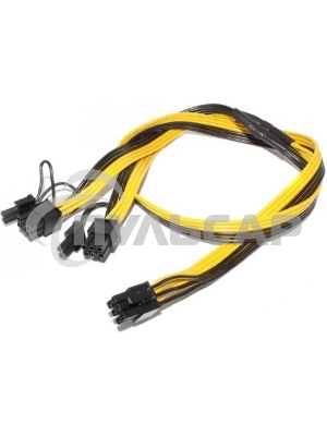 Кабель 6 pin to 2 x 6+2 pin GPU power adapter splitter cable