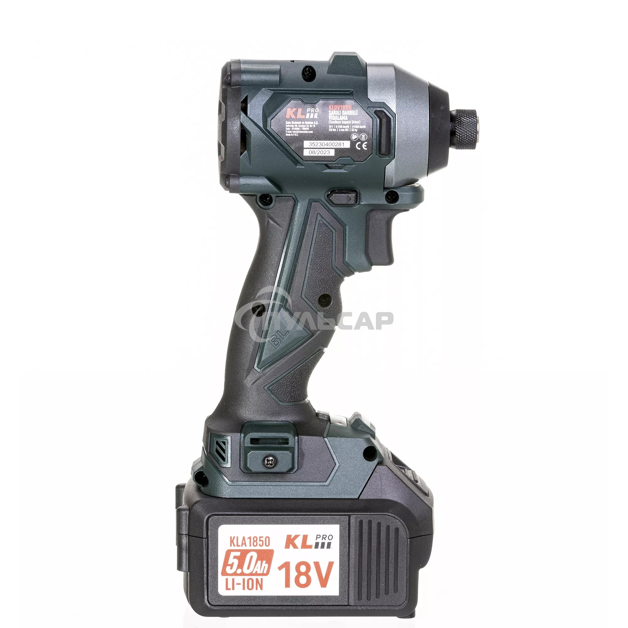 Профессиональный бесщеточный винтоверт аккумуляторный KLPRO KLDV18BH-50 (18В, Li-ion-2шт, 5.0А·ч, 220Нм, 2 скорости, подсветка,З/У,в кейсе)