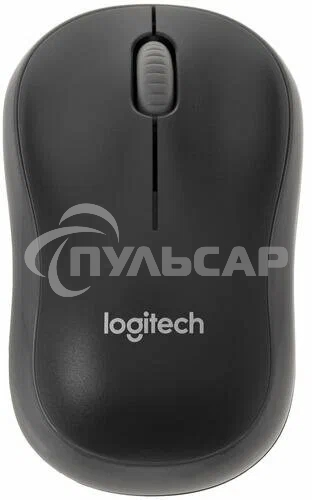 Мышь беспроводная Logitech M186 черный/серый, 1000 dpi, радиоканал, USB, кнопки - 3