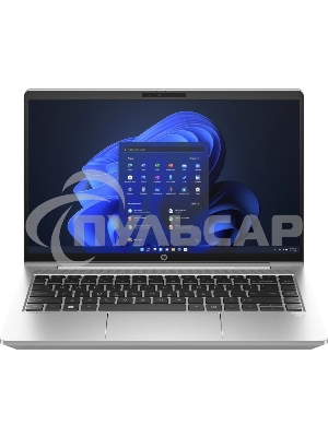 Ноутбук HP ProBook 440 G10 серебристый 14 FHD IPS 250 nits / i7-1355U / 8Gb (1x8Gb) / SSD 512G / Pike Silver Aluminum /F