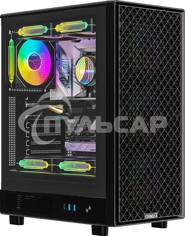 Компьютерный корпус Aerocool / Formula MANA DYNAMIC черный без БП ATX 6x120мм 2xUSB 3.0 1xUSB3.1 audio bott PSU