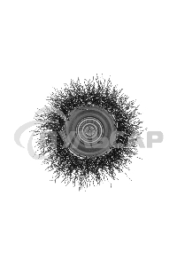 Щетка для дрели Denzel 50 мм, чашка, со шпилькой, нержавеющая витая проволока