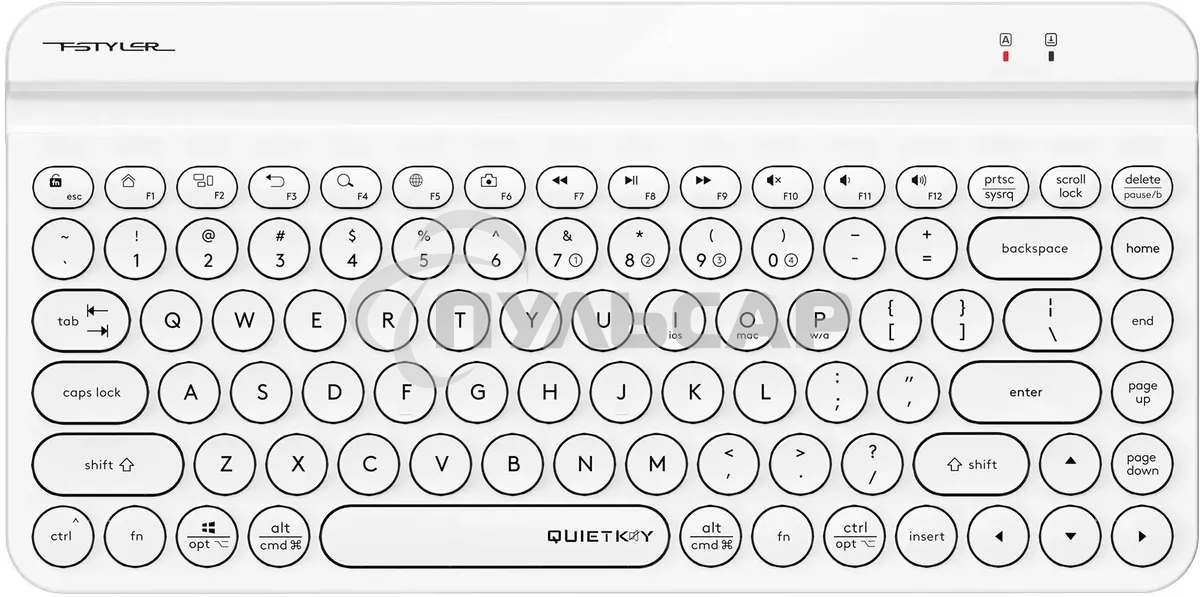 Клавиатура беспроводная A4Tech Fstyler FBK30, USB, Bluetooth/Радиоканал, зеленый