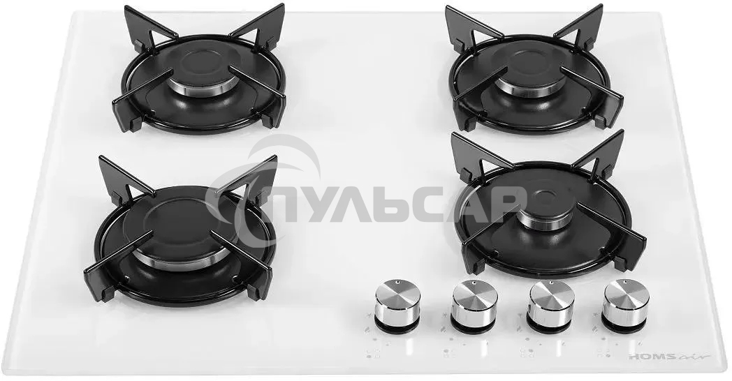 Газовая варочная панель HOMSair HGG641EWH независимая, белый