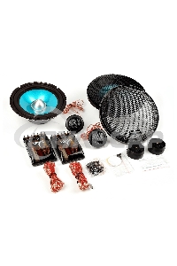 Колонки автомобильные Ural Бирюза АС-Б1627К, 140Вт, 92дБ, 4Ом, 16.5см, (6 1/2дюйм), 4шт, компонентные, двухполосные