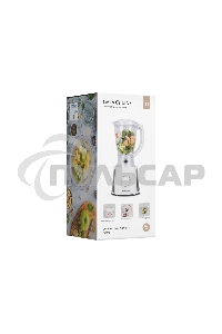 Блендер стационарный Galaxy Line GL 2162, белый, стационарный, 700 Вт, четырехлопастный нож, 4 скорости, импульсный режим