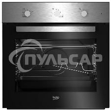 Газовый духовой шкаф Beko BBIGT21100X с откидным электрическим грилем; автоматический электроподжиг; поворотные переключатели; металлические направляющие; объем - 72л; 3 стекла дверцы; 1 решетка; 1 противень; вертел. Цвет нержавеющая сталь; Материал панел
