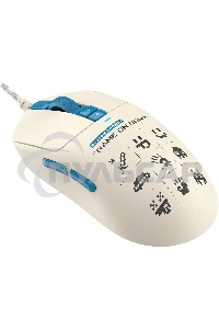 Мышь проводная A4Tech Bloody W72 Ultra Pixels Blue рисунок/бежевый/голубой, 20000 dpi, USB, кнопки - 7