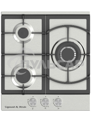 Газовая варочная панель Zigmund & Shtain G 14.4 S независимая, нержавеющая сталь