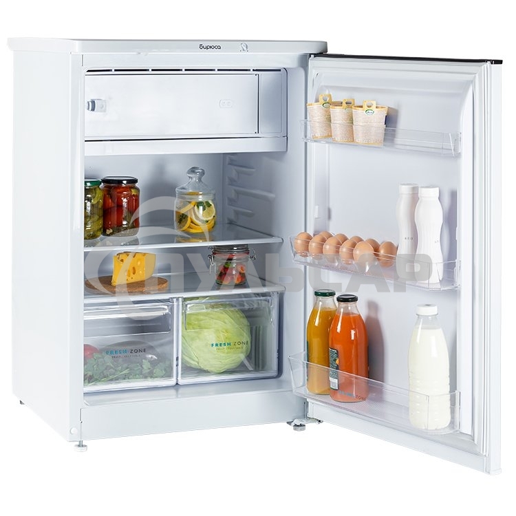 Холодильник Бирюса 508 белый однокамерный 116/34л морозилка сверху