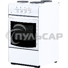Плита электрическая Flama AE 1304 W белый, конфорок 3 шт, духовка 50 л, 50 см x 85 см x 60 см