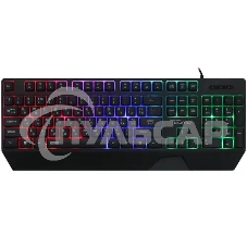 Клавиатура проводная игровая Qumo Twins K68, с двумя накладками разного цвета, проводная, 104 клавиши, кнопка FN, встроенная радужная подсветка