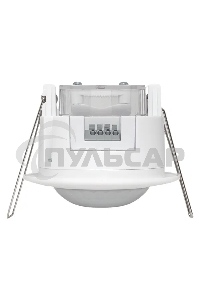 Датчик движения EKF dd-ms-100 (ИК) MS-100 (ДД) встраив. 1200 Вт 360 град. до 6 м IP20