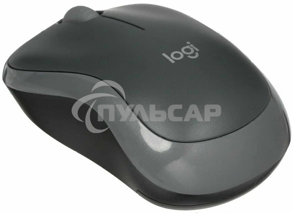 Мышь беспроводная Logitech M186 черный/серый, 1000 dpi, радиоканал, USB, кнопки - 3