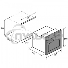 Духовой электрический шкаф Zigmund & Shtain E 166 X