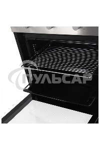 Газовый духовой шкаф Beko BBIGT21100X с откидным электрическим грилем; автоматический электроподжиг; поворотные переключатели; металлические направляющие; объем - 72л; 3 стекла дверцы; 1 решетка; 1 противень; вертел. Цвет нержавеющая сталь; Материал панел