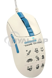 Мышь проводная A4Tech Bloody W72 Ultra Pixels Blue рисунок/бежевый/голубой, 20000 dpi, USB, кнопки - 7