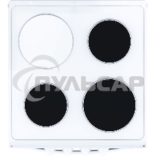 Плита электрическая Flama AE 1304 W белый, конфорок 3 шт, духовка 50 л, 50 см x 85 см x 60 см