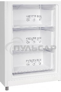 Холодильник Nordfrost RFC 390D NFGW белое матовое стекло двухкамерный 240/95л морозилка снизу