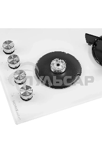 Газовая варочная панель HOMSair HGG641EWH независимая, белый