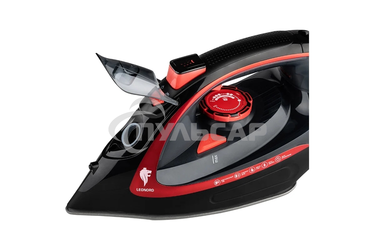 Утюг LEONORD LE-1805 красно-черный