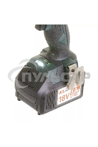 Профессиональный бесщеточный винтоверт аккумуляторный KLPRO KLDV18BH-50 (18В, Li-ion-2шт, 5.0А·ч, 220Нм, 2 скорости, подсветка,З/У,в кейсе)