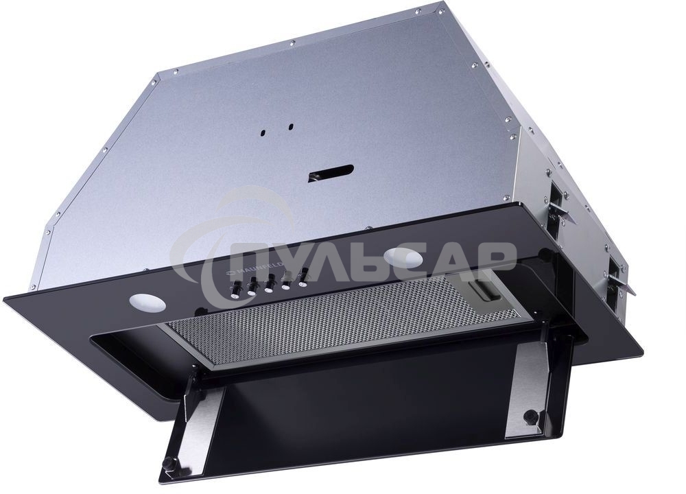 Вытяжка встраиваемая Maunfeld Trapeze 601GG черный, 60 см, 1150 куб. м/ч, 54 дБ