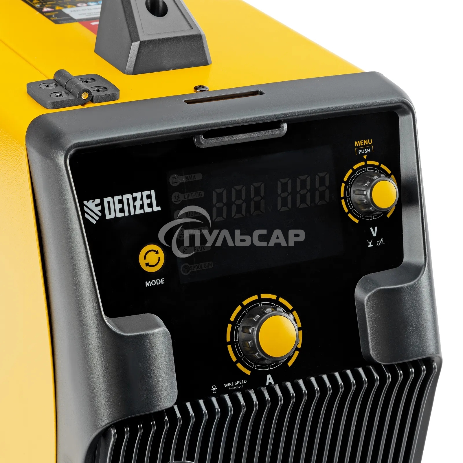 Аппарат инвертор. полуавтомат. cварки IMIG-185SDR, 180 А, ПВ 60%, катушка 5 кг Denzel